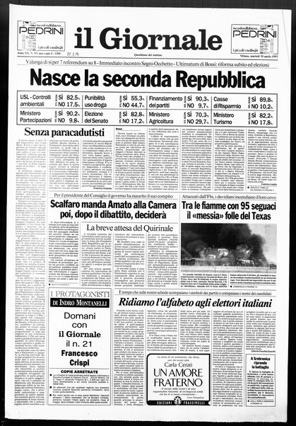 Il giornale : quotidiano del mattino